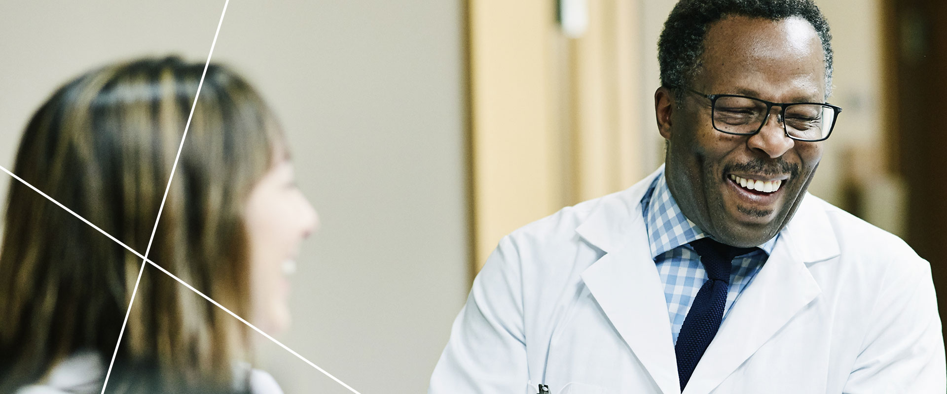 Healthcare professionals smiling
